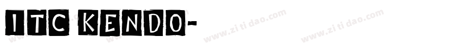 ITC Kendo字体转换